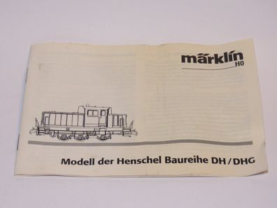 Märklin Henschel DH DHG - Betriebsanleitung