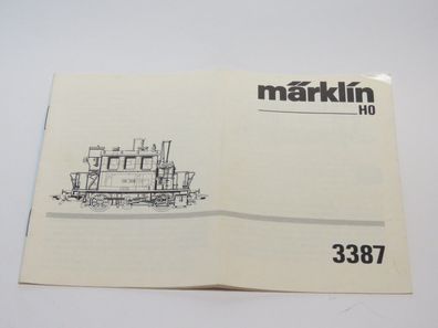 Märklin - 3387 - Betriebsanleitung
