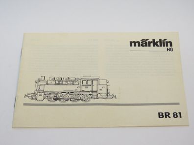 Märklin 3031 - BR 81 - Betriebsanleitung