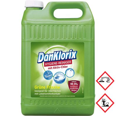 Dan Klorix Hygienereiniger Grüne Frische mit Aktiv Chlor 5000ml
