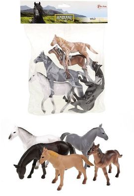 Toi-Toys Animal World Pferde Deluxe 5er Set Kunststoff Spielfiguren Tiere NEU
