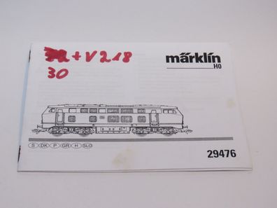 Märklin - 29476 - Betriebsanleitung
