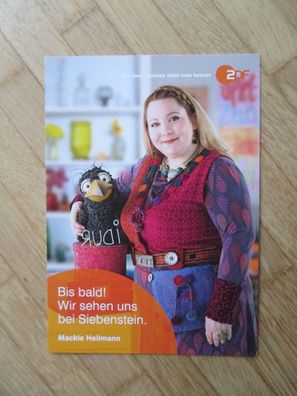 ZDF Siebenstein Schauspielerin Mackie Heilmann - Autogrammkarte!!!