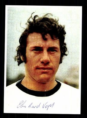 Eberhard Vogel Autogrammkarte DDR WM 1974 Original Signiert