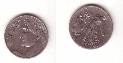 20 Centimes Kupfer Nickel Münze Italien 1910
