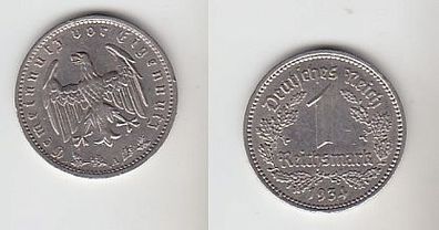 1 Mark Kupfer Nickel Münze 3. Reich 1934 A