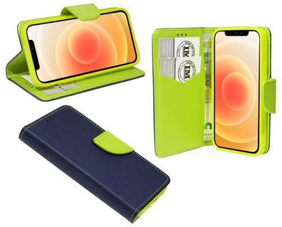 cofi1453® Buch Tasche "Fancy" kompatibel mit iPhone 12 Handy Hülle Etui Brieftasch...