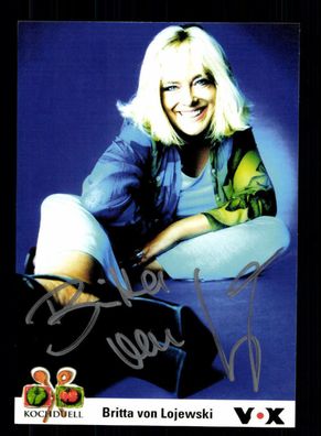 Britta von Lojewski VOX Autogrammkarte Original Signiert # BC 87702