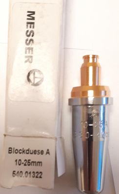 MESSER Blockschneiddüsen A-B 10-100 mm