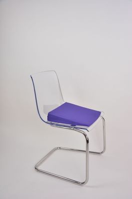 Keilkissen mit Baumwollbezug Violett Sitzkissen Sitzerhöhung Keil