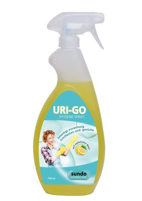 Hygiene &ndash; Spray &bdquo; URI-GO&ldquo; Urinentferner mit Zitronenduft 750ml