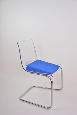 Keilkissen mit Baumwollbezug BLAU Sitzkissen Sitzerhöhung Keil