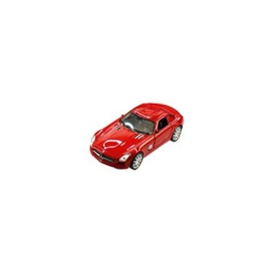 WELLY Modellauto Mercedes-Benz SLS AMG rot Sammelauto Spielzeugauto Car