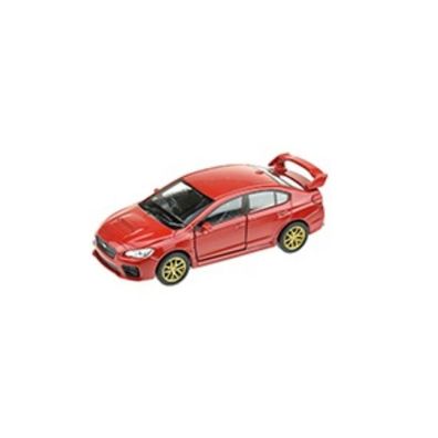 WELLY Modellauto Subaru WRX STI rot Sammelauto Spielzeugauto Car