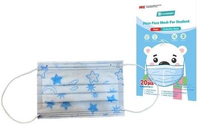 1 x Mundschutz Mund-Nasen-Schutz 3-lagig für Kinder