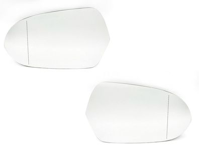 Spiegel Spiegelglas Außenspiegel Glas Links und Rechts passend für Audi A6 4G C7