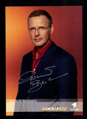 Reinhold Beckmann ARD Autogrammkarte Original Signiert # BC 136399