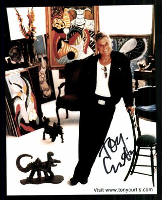 Tony Curtis Autogrammkarte Original Signiert # BC G 23311