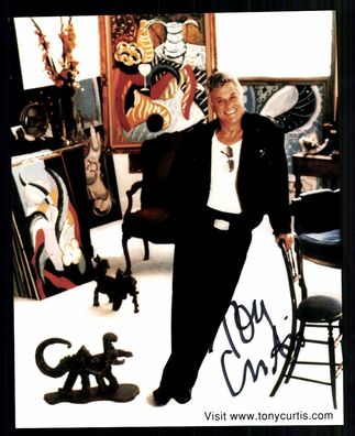 Tony Curtis Autogrammkarte Original Signiert # BC G 23312