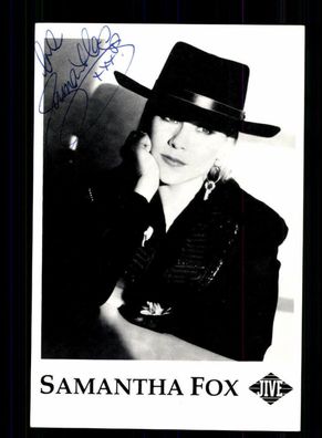 Samantha Fox Autogrammkarte Original Signiert # BC 93626