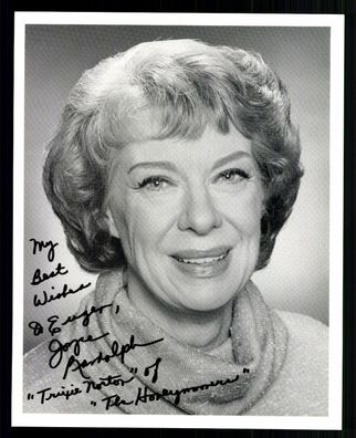 Joyce Randolph Autogrammkarte Original Signiert # BC G 23288