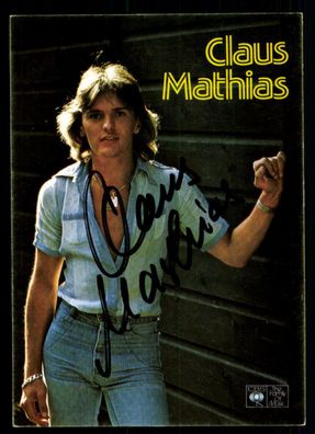 Claus Mathias Autogrammkarte Original Signiert ## BC 46644