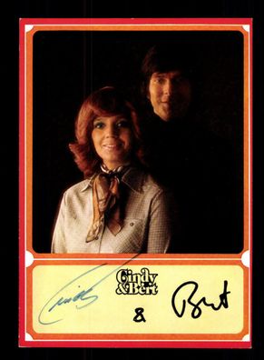 Cindy und Bert Autogrammkarte Original Signiert ## BC 88331