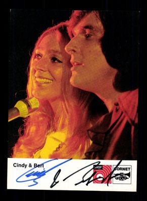 Cindy und Bert Autogrammkarte Original Signiert ## BC 87196