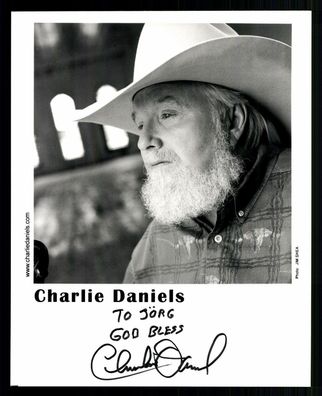 Charlie Daniels Autogrammkarte Original Signiert # BC G 23244