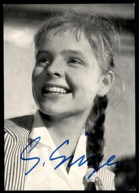 Sabine Sinjen Autogrammkarte Original Signiert 15x21 ## BC G 11677