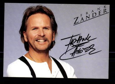 Frank Zander Autogrammkarte Original Signiert ## BC 87325