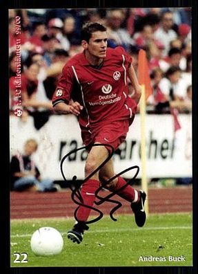 Andreas Buck 1. FC Kaiserslautern 1999-00 Autogrammkarte + A 63185