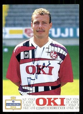 Axel Roos 1 FC Kaiserslautern 1991-92 Autogrammkarte + A 63075