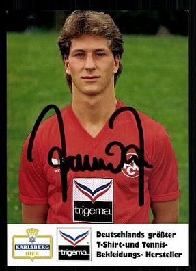 Franco Foda 1. FC Kaiserslautern 1987/88 Autogrammkarte + A 63125