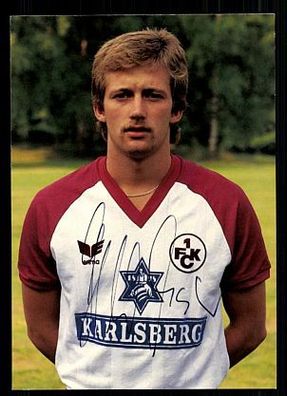 Hans-Werner Moser 1. FC Kaiserslautern 1986-87 Autogrammkarte + A 63142