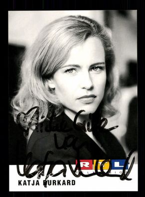 Katja Burkard RTL Autogrammkarte Original Signiert # BC 87560