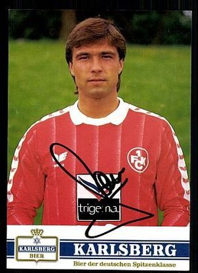 Michael Serr 1. FC Kaiserslautern 1987-88 Autogrammkarte + A 63132