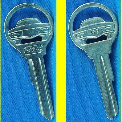 Schlüsselrohling Börkey 467 für verschiedene AKS + Huf / MAN, Opel, Vauxhall, VW