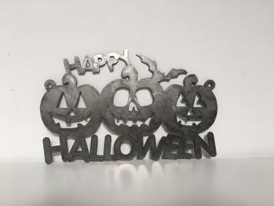 Halloween-Motiv aus Cortenstahl