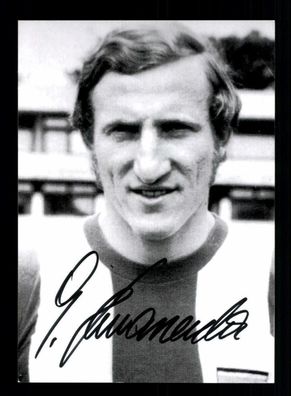 Georg Schwarzenbeck Autogrammkarte Bayern München Spieler 70er Jahre Orig Sign + 2