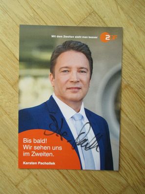 ZDF Fernsehmoderator Karsten Pachollek - handsigniertes Autogramm!!!
