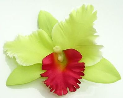Orchidee Hibiskus Blüte Hawaii TIKI Haarspange pin up grün