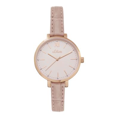 s. Oliver Damen Uhr Armbanduhr Leder SO-4195-LQ