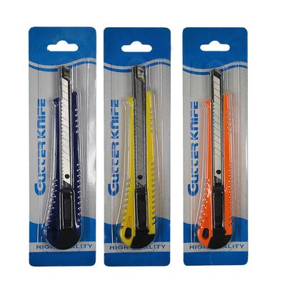 Cuttermesser Teppichmesser Paketmesser Mehrzweckmesser 10-100 Stück 3 Farben 9mm