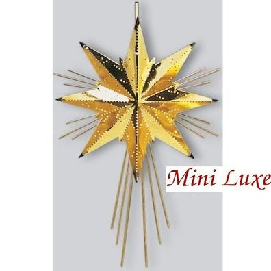 Weihnachtsstern Messingstern Mini Luxe gold 37x25cm Best Season 797-00
