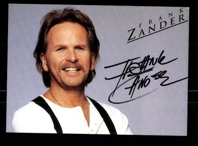 Frank Zander Autogrammkarte Original Signiert ## BC 87331