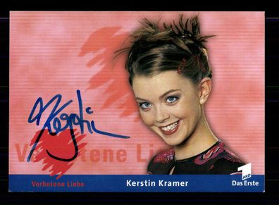 Kerstin Kramer Verbotene Liebe Autogrammkarte Original Signiert # BC 86513