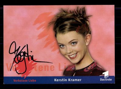 Kerstin Kramer Verbotene Liebe Autogrammkarte Original Signiert # BC 86511