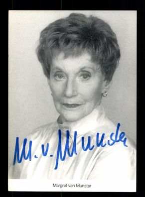 Margret van Munster Lindenstraße Autogrammkarte Original Signiert # BC 85365