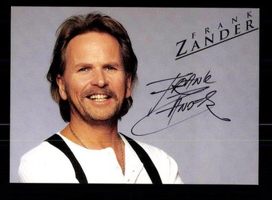 Frank Zander Autogrammkarte Original Signiert ## BC 87323